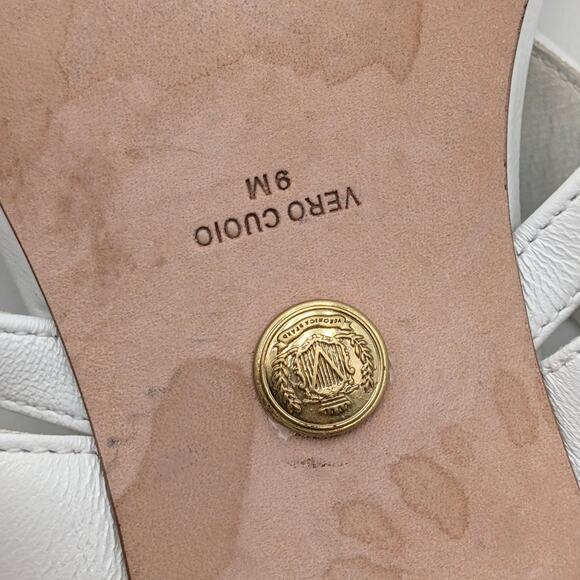 Veronica Beard Alanis Kitten Heel Slide Sandal Women's Coconut Size US9M EU40 - Picture 10 of 14